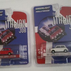 Greenlight 1:64 The Italian Job 1967 Austin Mini Cooper S 1275 MKI Red & White